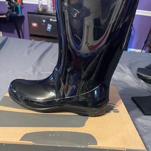Black Rain Boots